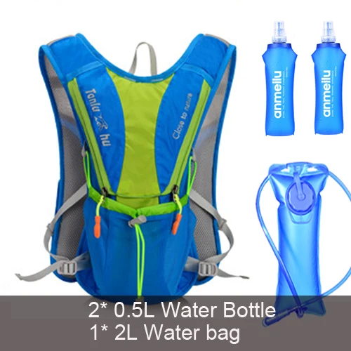 backpack and 3L 10L, женская и мужская сумка, марафон, гидратационный жилет, упаковка для 2л, сумка для воды, для велоспорта, пешего туризма, сумка для спорта на открытом воздухе, рюкзак для бега - Цвет: backpack and 3L