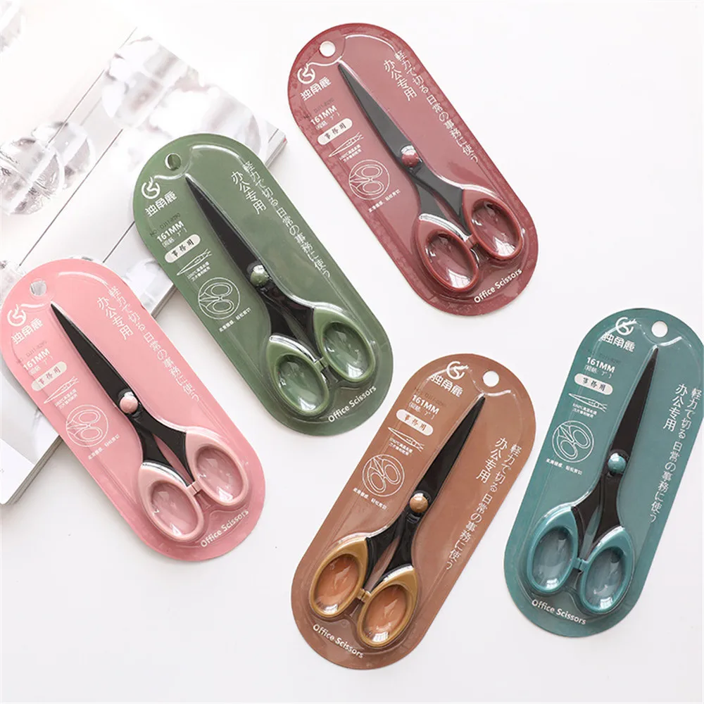 

1pc Nordic Style Scissors Multifunctional Handmade Tailor Scissors Portable Utility Scissors Paper Cutting Tools Stationery