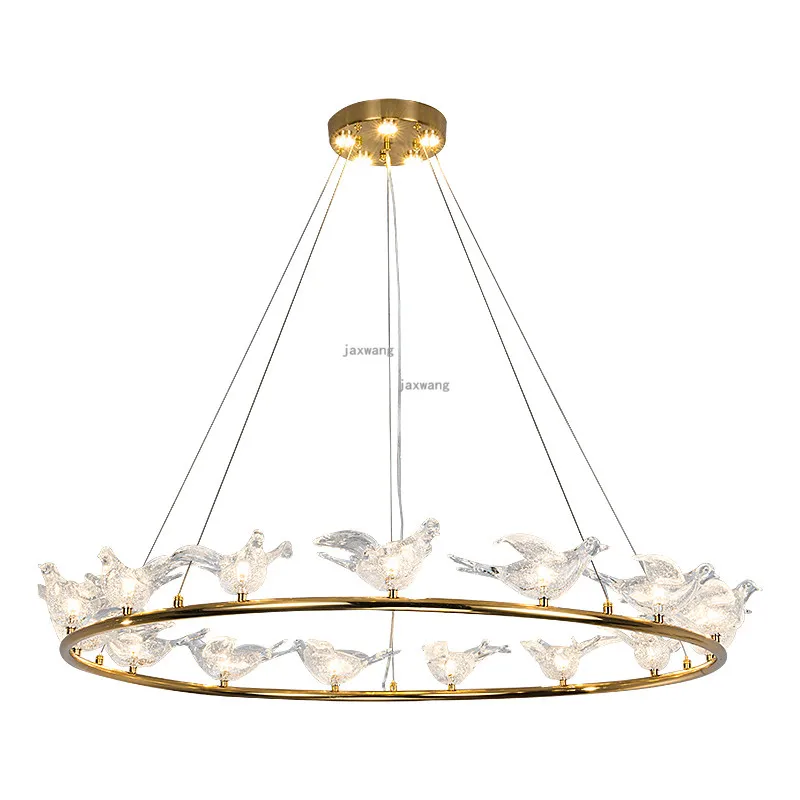 Скандинавская люстра светодиодная Хрустальная Подвесная лампа Роскошный