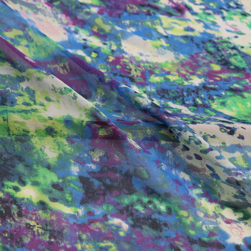 100 см * 140 картина Цветочная Марля качество чистый шелк шифон жоржет|Ткань| |