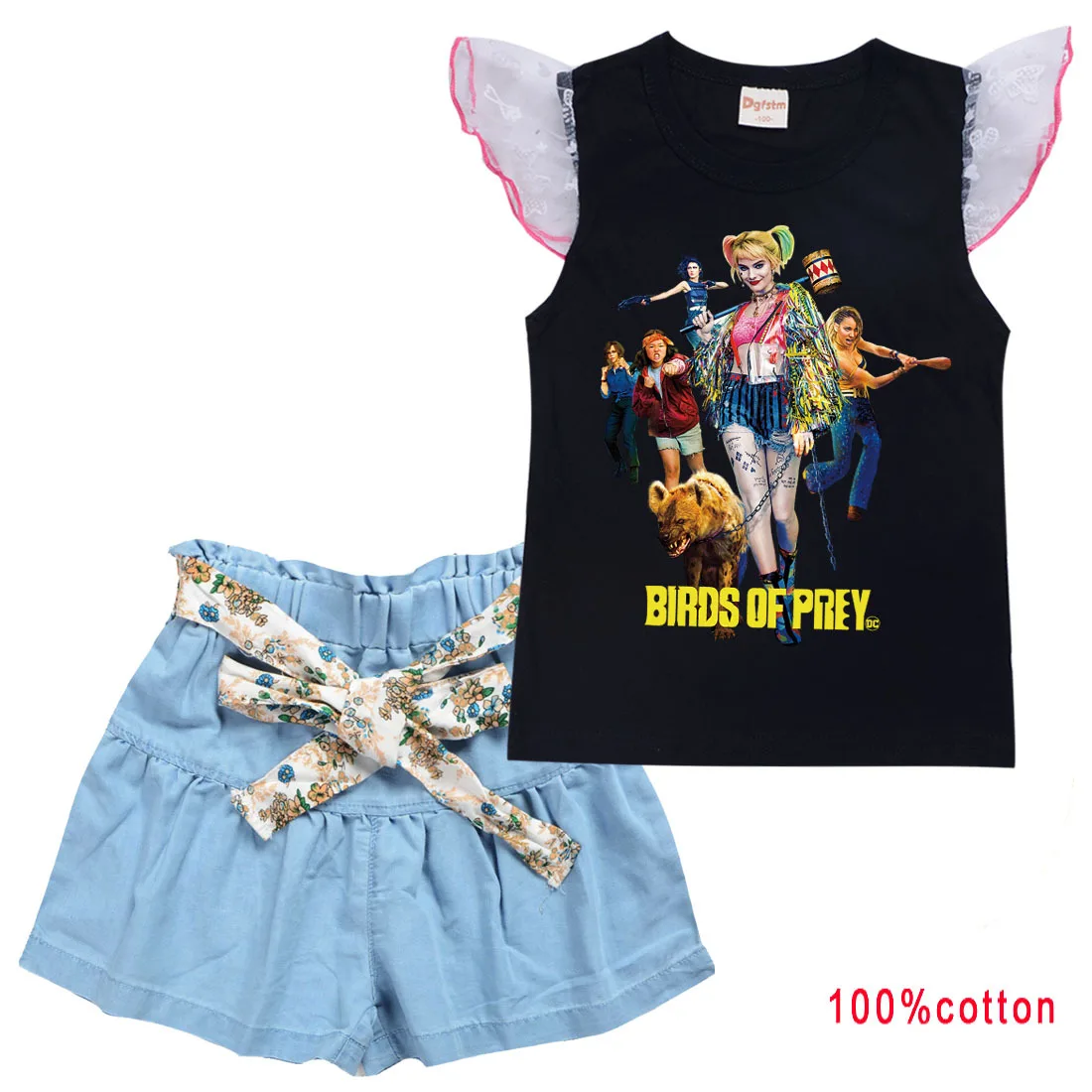Костюмы для косплея самоубийц футболка Харли из отряда Квинна монстр шорты