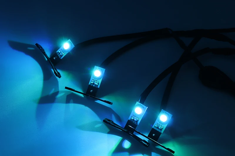 4 шт. многоцветный RGB Demon Eye светодиодный devil eyes с беспроводным пультом дистанционного управления для двойных линз автомобиля мотоцикла фары проектор модифицированный