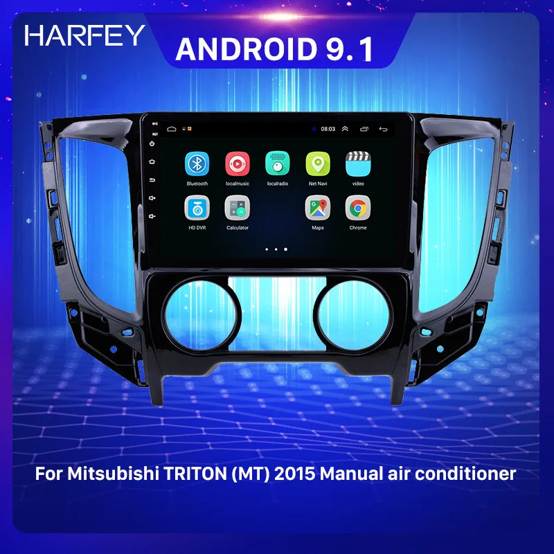 Автомагнитола Harfey Android 9 1 дюймов для Mitsubishi TRITON (MT) 2015|Автомагнитолы| |