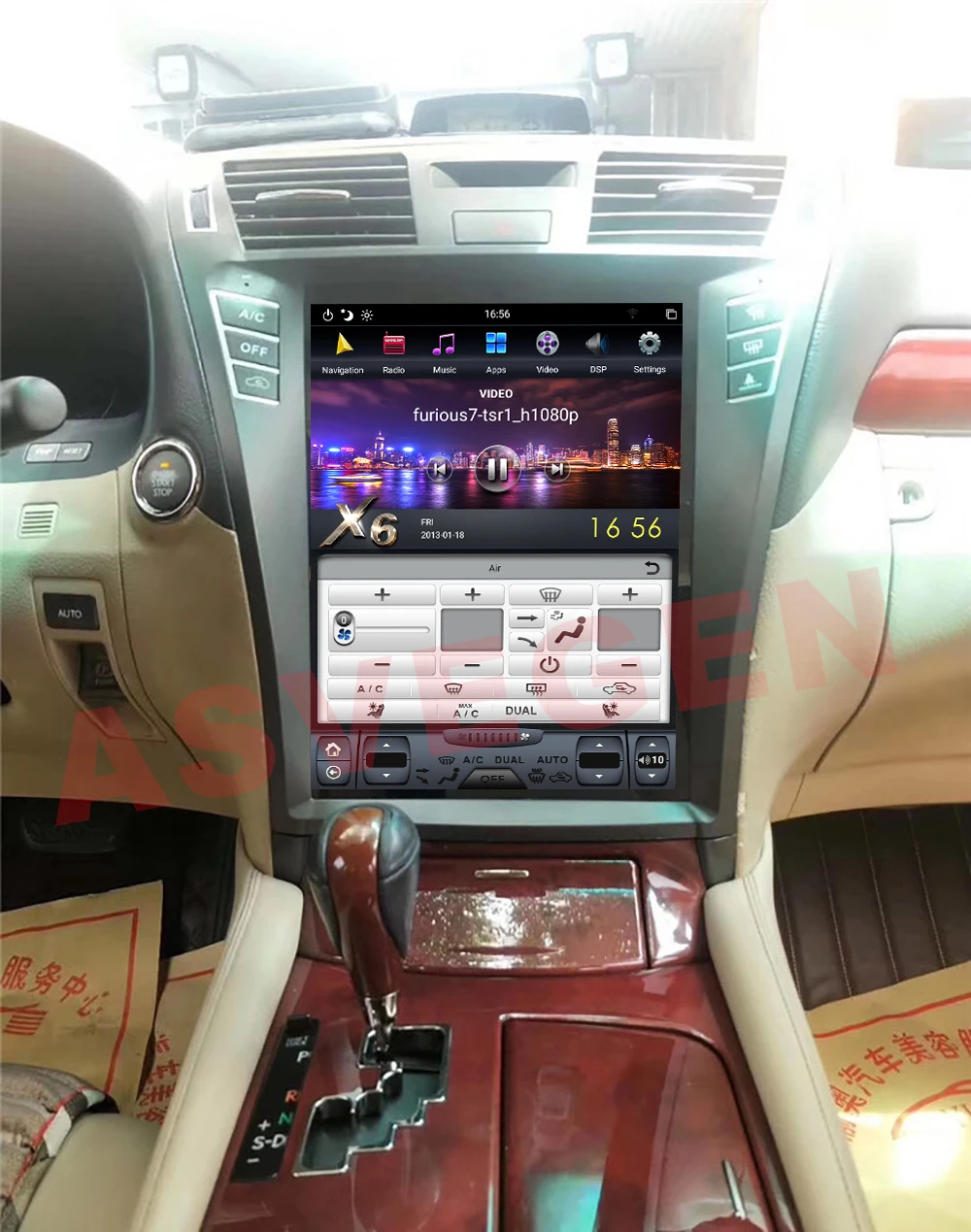 12.1-дюймовый вертикальный Android 9.0 для Lexus LS460 2006-2012 Tesla Screen навигация мультимедийная радиоавтомагнитола монитор плеер