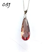 csj elegant zultanite pendant sterling 925 silver pear1030mm created sultanite necklace fine jewelry women wedding party gift