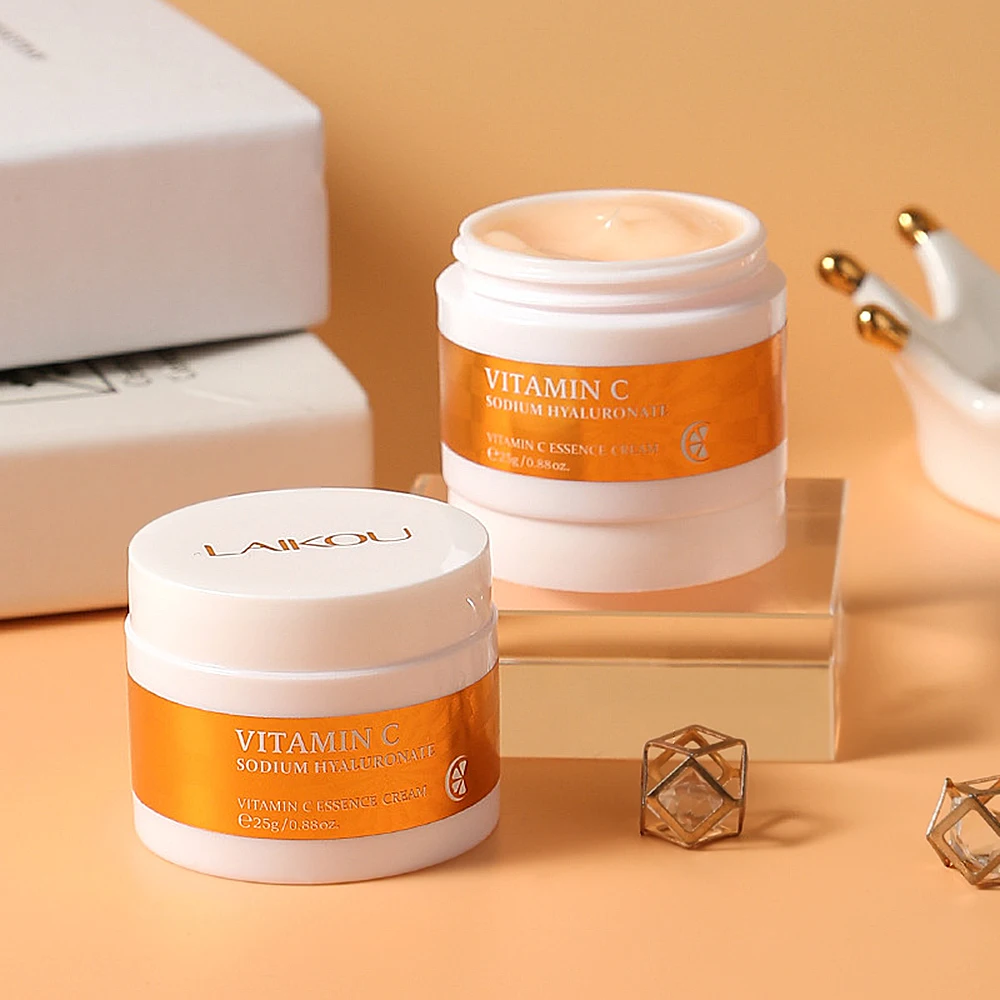 

Vitamin C Whitening Face Serum Day Cream Brightening Facial Skin Essence Fade Dark Spots Remove Freckle Speckle Care Skin Care