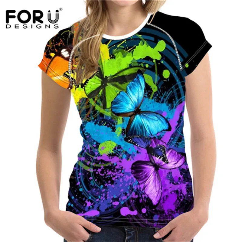 FORUDESIGNS/ дизайн, Сексуальная 3D фальшивая Футболка "грудь", рубашка для женщин, Harajuku, бюстгальтер, с полым рисунком, женская футболка, Забавные топы, футболка - Цвет: H2769BV