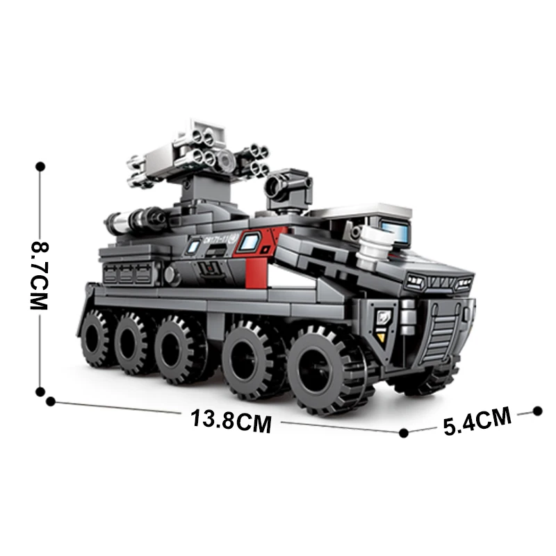 NO BOX Wandering Earth 107009 Военный танк Figther грузовики Comptible Technic строительные блоки кирпичи обучающая игрушка подарок на день рождения - Цвет: NO BOX