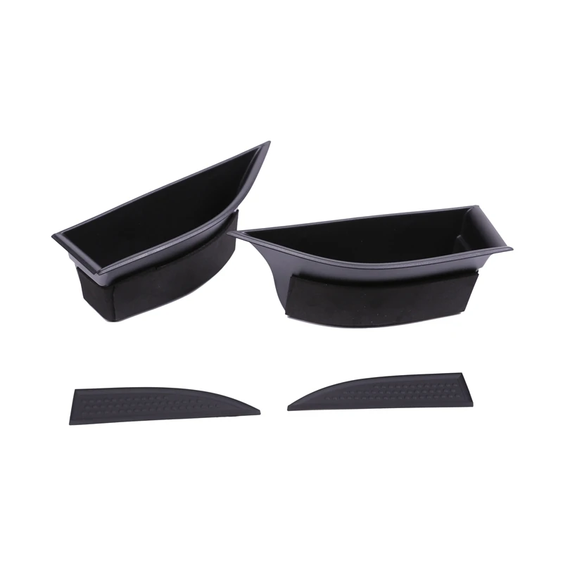 

2Pcs Car Armrest Door Storage Box Bracket Tray for Land Rover Range Rover Evoque 16-18