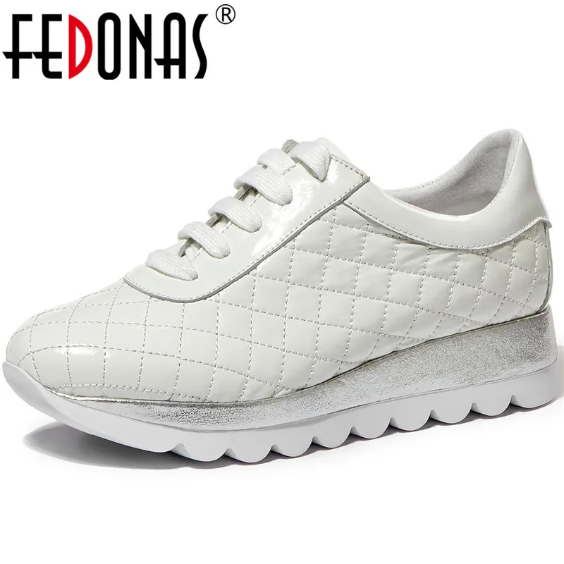 FEDONAS/Новинка 2021 года Сезон осень Женская обувь из натуральной кожи на плоской