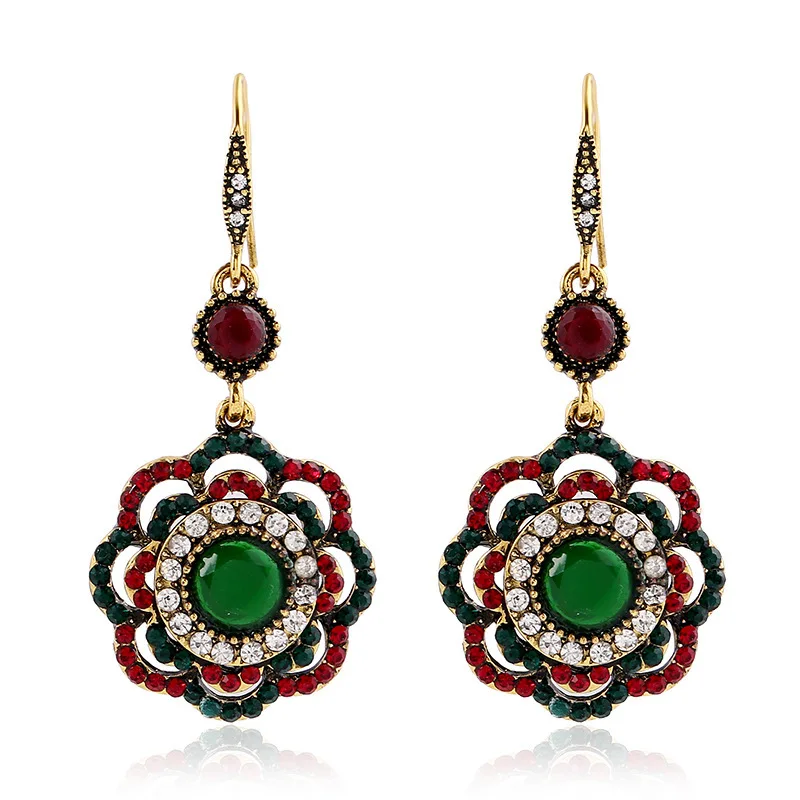 

Fashion National Style Hollow Flower Earrings Accessories For Gift