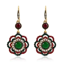 fashion national style hollow flower earrings accessories for gift
