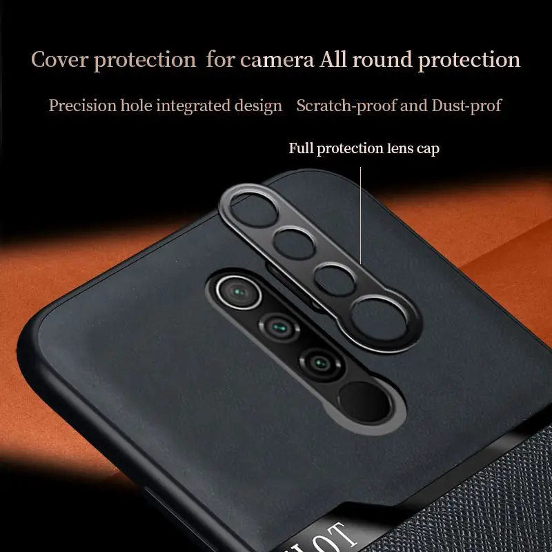 

For Xiaomi Redmi 9 A 10x Note 8 9 K20 K30 Pro Anti Fall Leather Cover For Xiaomi Poco X3 Nfc Mi 10 Cc9 Pro Pc Hard Case