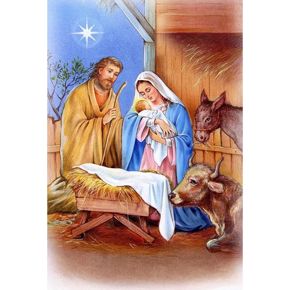

Diamond Painting Square Diamond Mosaic Religion Pictures Of Rhinestones Cross Stitch Diamond Embroidery Hobby Broderie Diamant