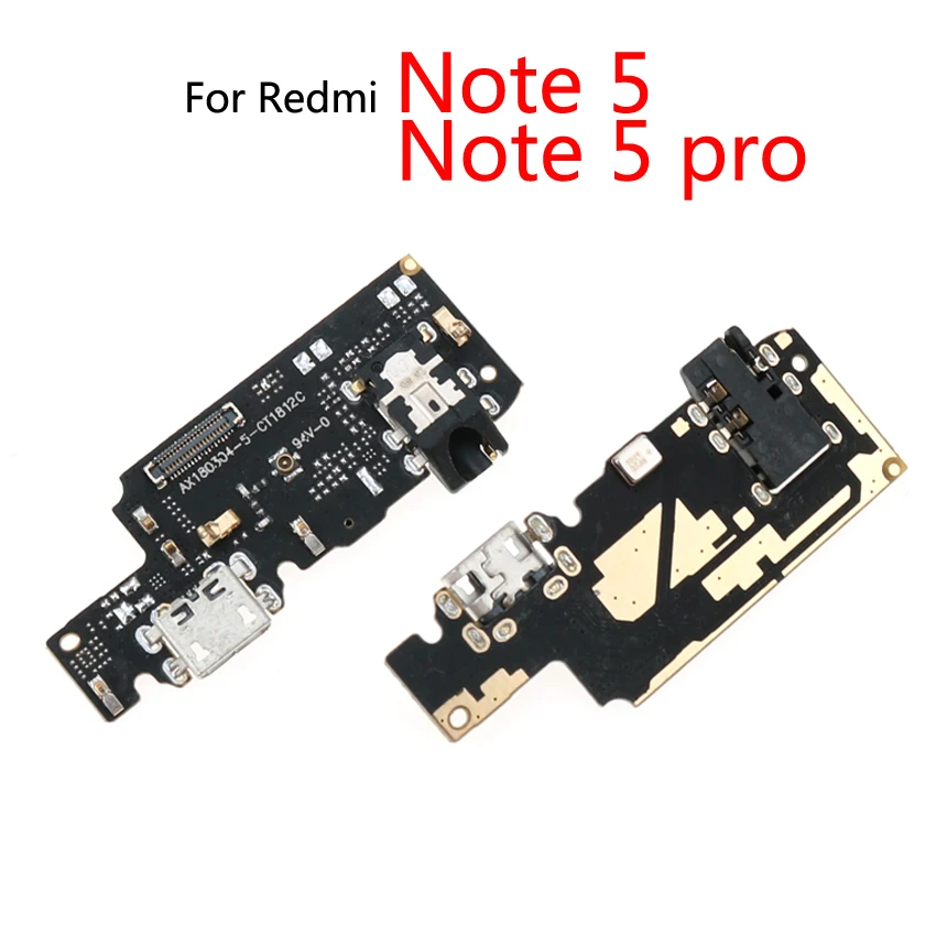YuXi USB порт для зарядки плата гибкий кабель разъем с микрофоном Xiaomi Redmi Note 5 Plus Pro 5A 6