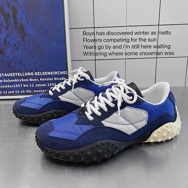 

Men Ins Sneakers Casual Shoes Platform Chunky Sneakers Spring Shoes Breathable Rubber Light Male Sneakers
