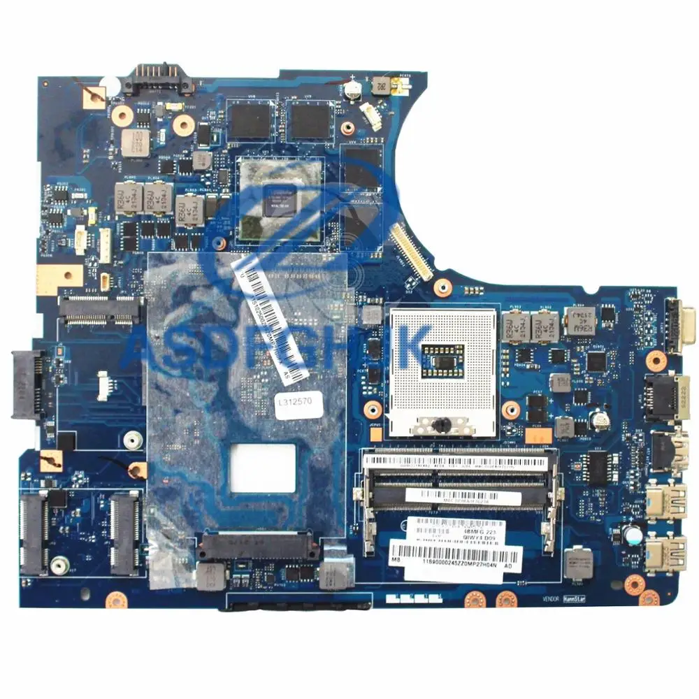 Для Lenovo Ideapad Y580 материнская плата QIWY4 LA 8002P HM76 N13E GE A2 PGA989 REV1.0 100% ТЕСТ ОК|Платы