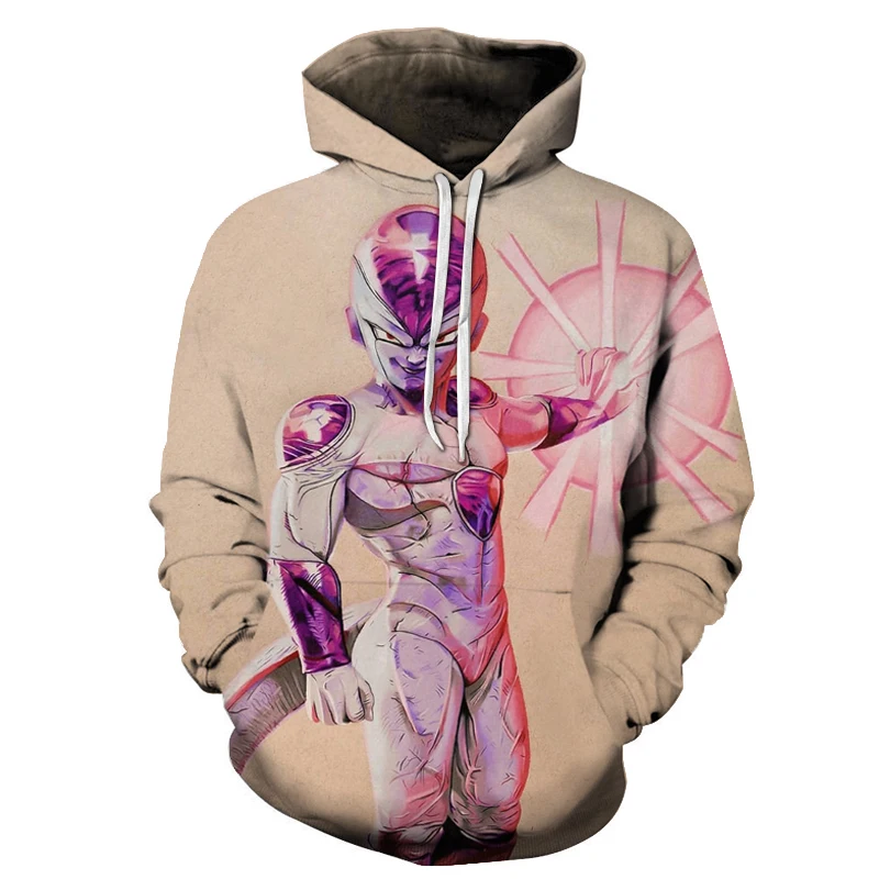 LMS124O Dragon Ball Z Vegeta Resurrection толстовки для женщин и мужчин Аниме Толстовка Супер Saiyan Goku/Majin Buu/Piccolo/Cell DBZ Толстовка пальто - Цвет: LMS124O
