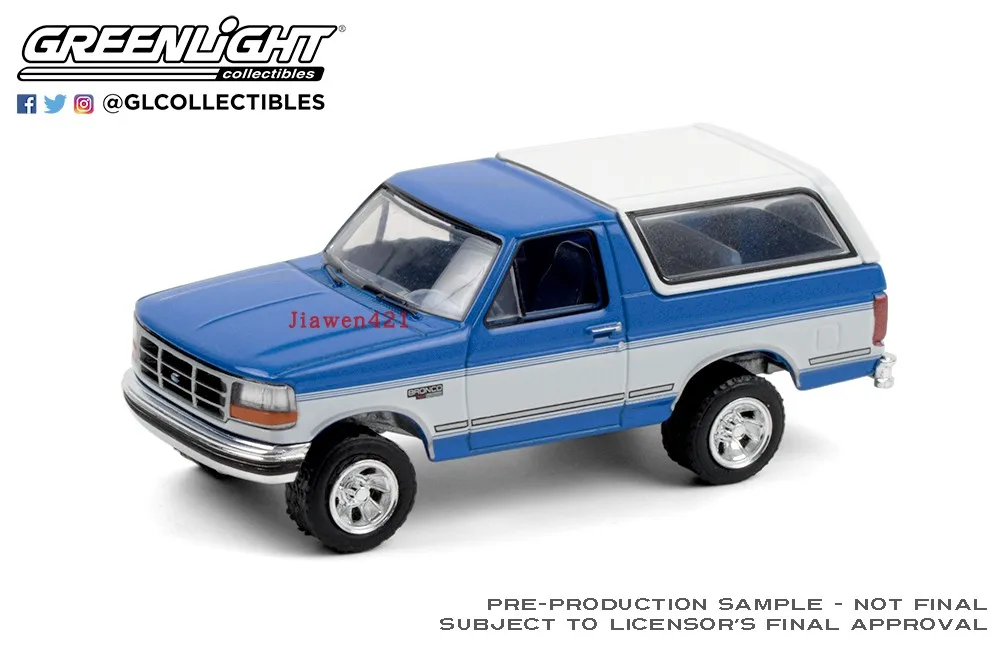 GL 1:64 1992 Форд Бронко модель автомобиля из сплава литая металлическая игрушка