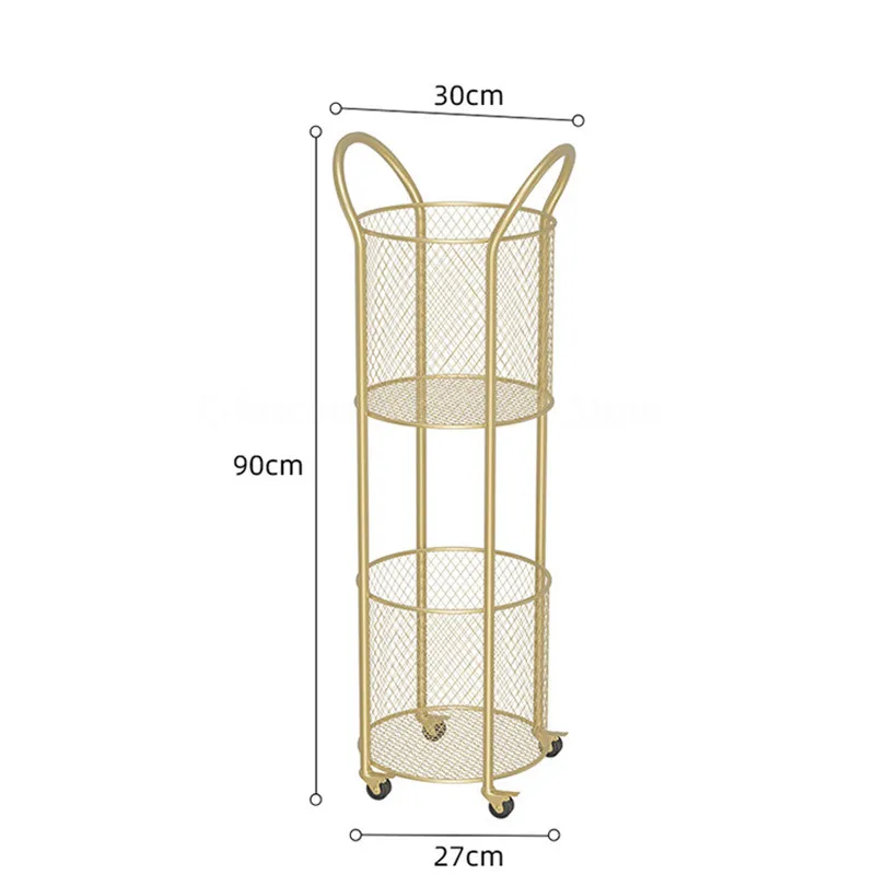 Nordic Pink Multi-function Storage Shelf Coffee Table Stroller Flower Stand Living Room Mobile Sofa Side Tables Dining Cart L |