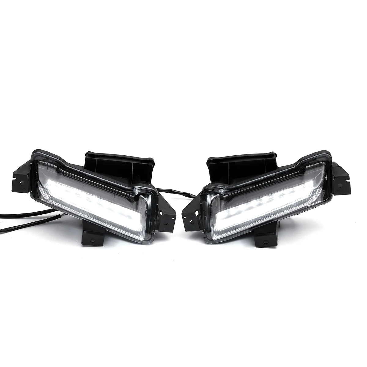 

For Chevy Camaro ZL1 2016 2017 2018 DRL Fog Lights LED Clear Lens White Daytime Running Light