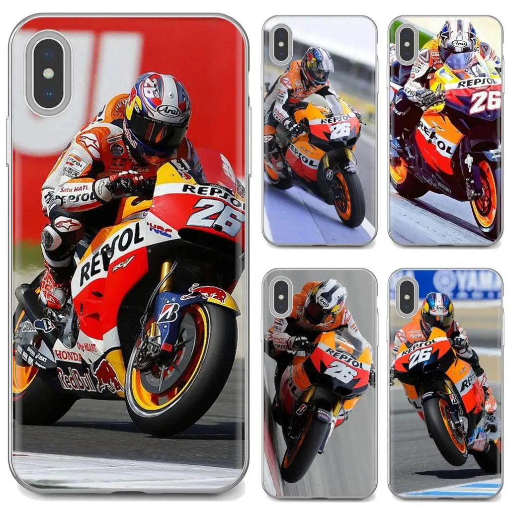 Мягкие чехлы из ТПУ Dani Pedrosa 26 для мотоцикла автовелосипеда Samsung Galaxy Note 3 4 5 8 9 S3 S4 S5 Mini S6 S7 Edge S8 S9 S10 Plus|Бамперы| |