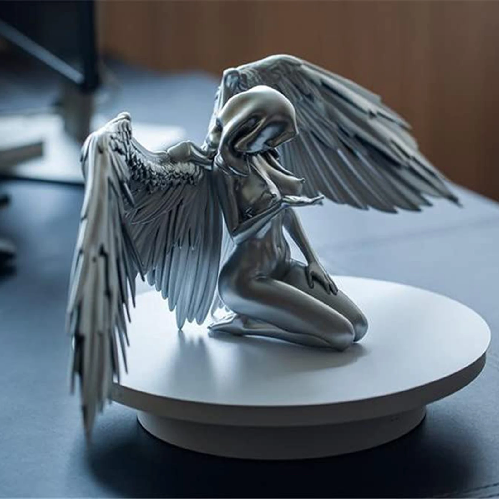 

Art Female Angel Statue Resin Wings Prayer Kneeling Angel Statue Big Size Art Statue Craft Home Accessories Art Decor Best Gift
