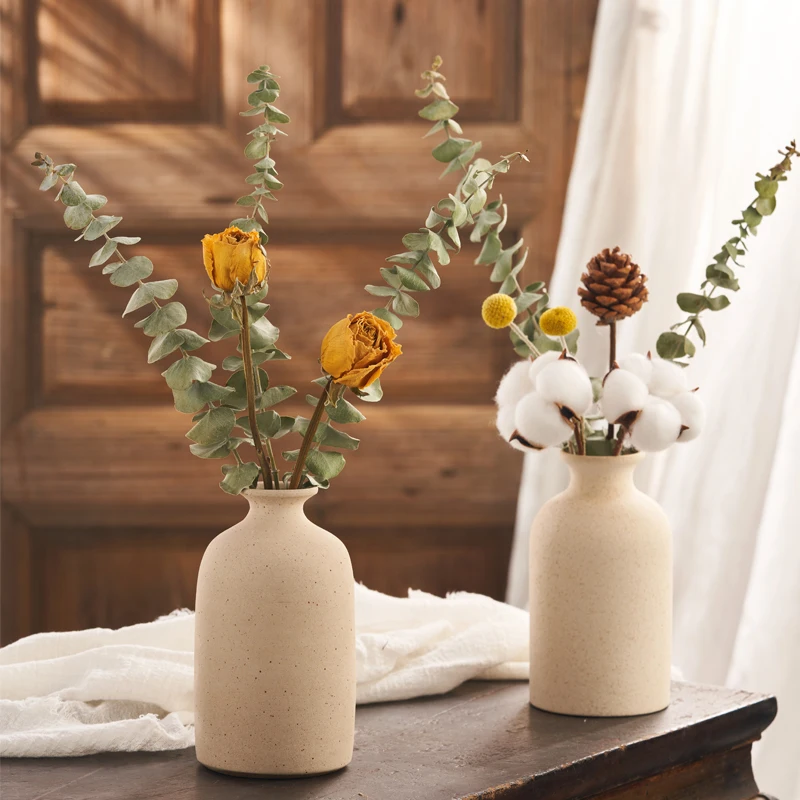 Керамическая ваза для сушеных цветов набор ваз в скандинавском стиле яркие