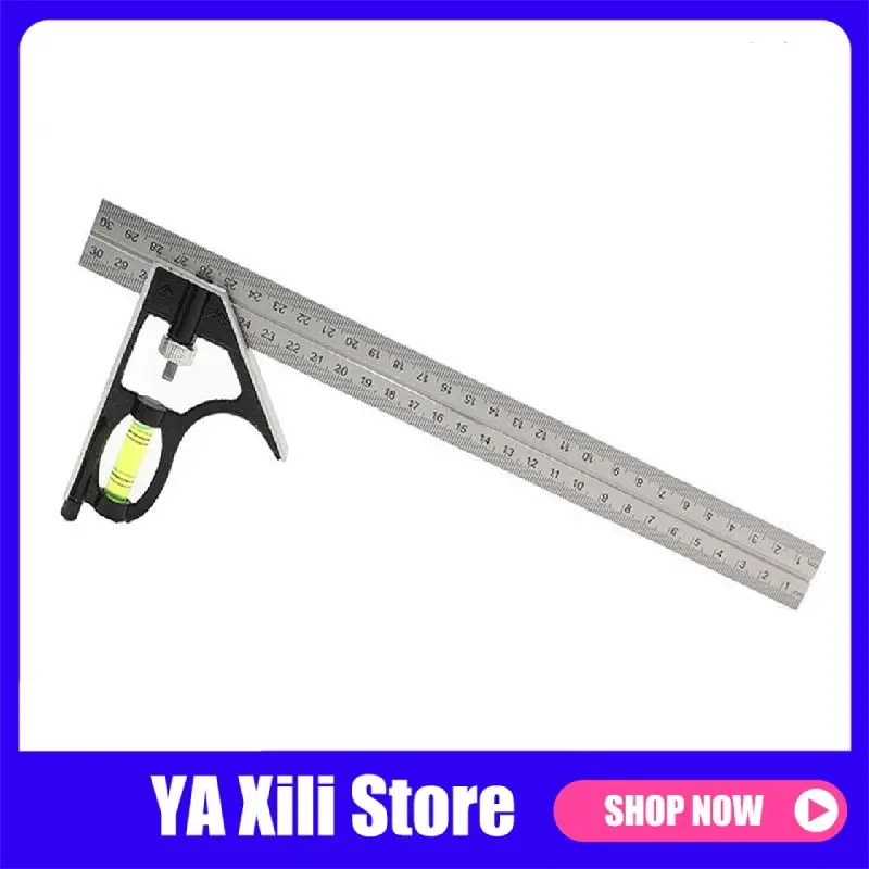 300 мм Регулируемая комбинированная квадратная угловая линейка 45 / 90 градусов с