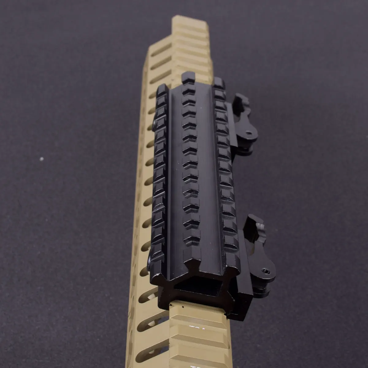 

Tactical QD 13 Slots Airsoft Long Quick Detachable Double Rail Picatinny 45 Degree Side Guide Rail Bracket Hunting Accessories