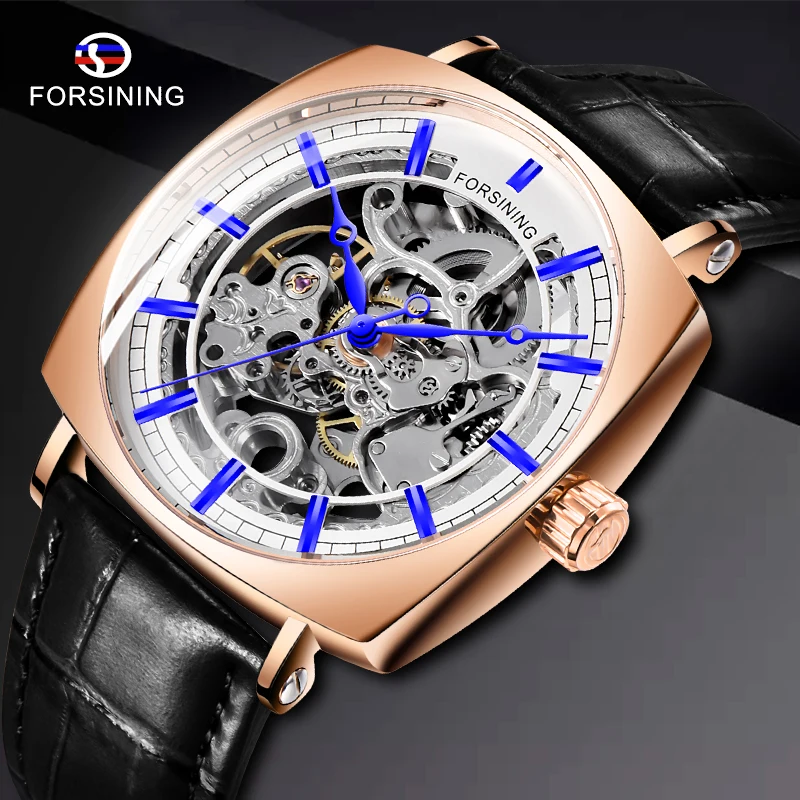 Часы Forsining 2019 Классический Золотой Роскошные Механические Мужские часы
