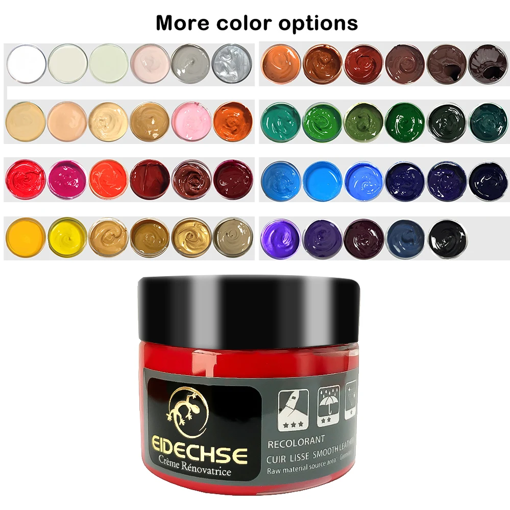 

Leather Recoloring Balm Repair Kit Liquid Skin Repair Tool Auto Seat Holes Scratch Cracks rips restoration set shoes No Heat