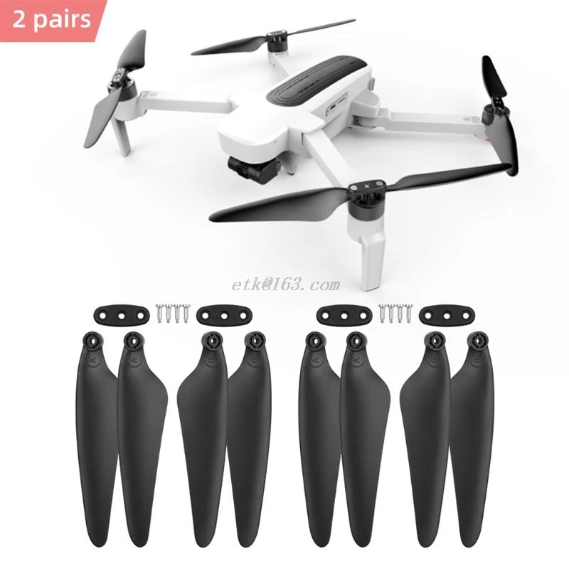 Быстросъемные складные пропеллеры реквизит набор лезвий для Hubsan H117S Zino запчасти