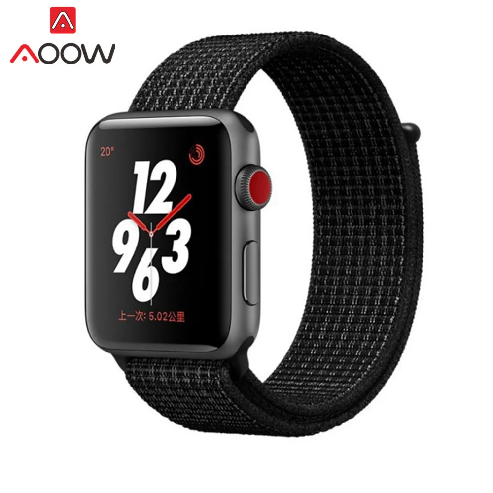 Цветной нейлоновый ремешок для часов Apple Watch 38 мм 42 мм 40 мм 44 мм тканый холщовый ремешок на липучке браслет для часов iwatch 1 2 3 4