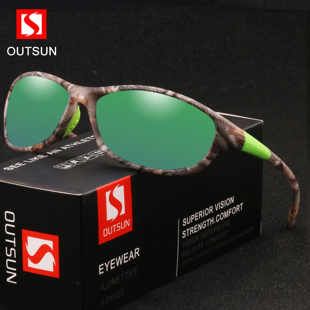 Спортивные солнцезащитные очки OUTSUN TR90 поляризационные для мужчин светильник