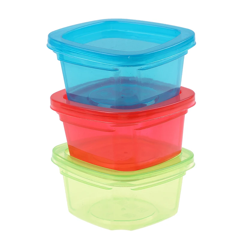 Cajas de PP para alimentos de beb&eacute;, contenedor de aperitivos para beb&eacute;, mini crisper port&aacute;til, 200ML-3
