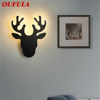 oufula nordic wall lamp contemporary creative sconces simple led indoor light for home living room