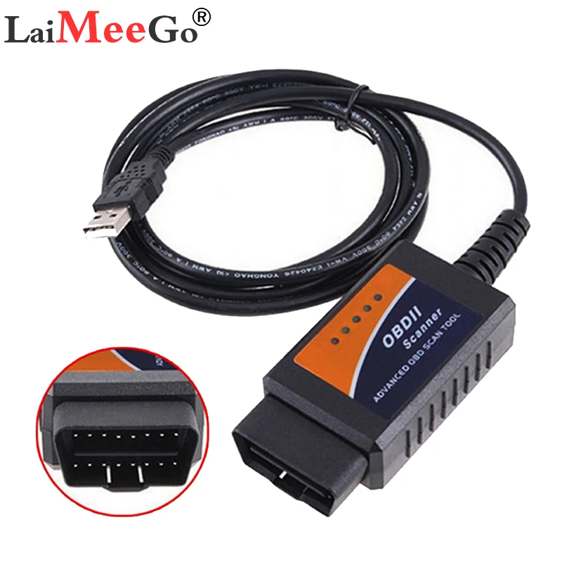 ELM327 USB V1.5 OBD2 Диагностический кабель PIC18F25K80 лучшее качество чип ELM 327 аппаратные