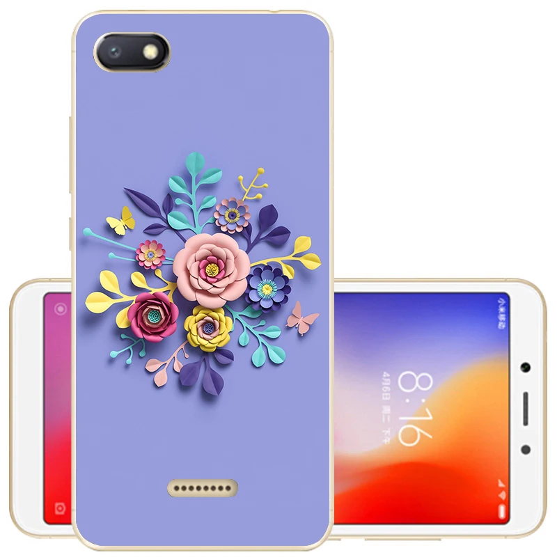 38 Чехол для Xiaomi Redmi 6A, чехол для Redmi 7A, Мягкая силиконовая задняя крышка для Redmi 8A, чехол из ТПУ для Xiaomi Redmi 6A 6 A A6 6 Pro, чехол для телефона s - Цвет: 38