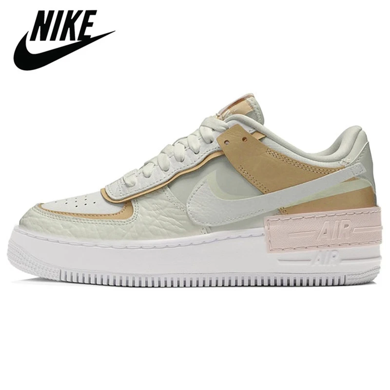 

Air Force 1 Shadow Shoes Beige Pale Ivory Pastel Particle Grey Running Shoes Pure Platinum For Couple