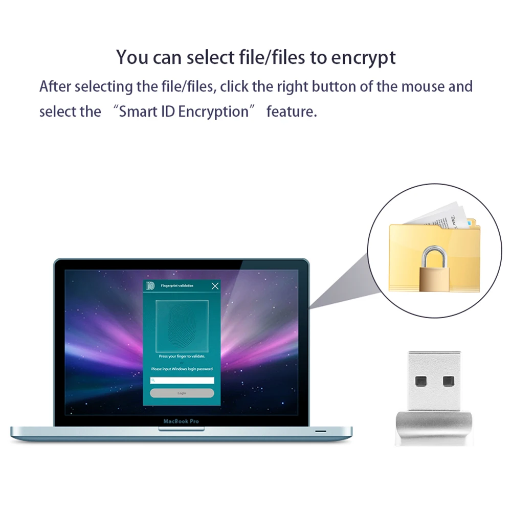 Мини USB считыватель отпечатков пальцев интерфейс безопасности ключ датчик