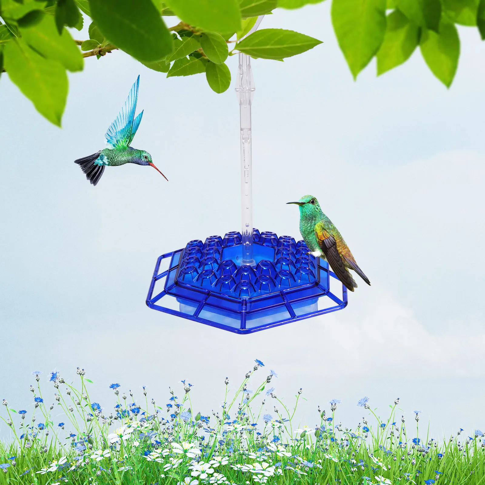 

Портативный Пластиковый Цветочный Железный крючок, кормушка для птиц, пластиковая водная кормушка для птиц, подвесная садовая Кормушка Для...