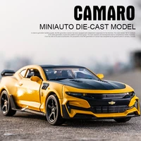 132 chevrolet camaro alloy car model sound and light metal die cast car toys for chidlren boys gifts toy vehicles collectible