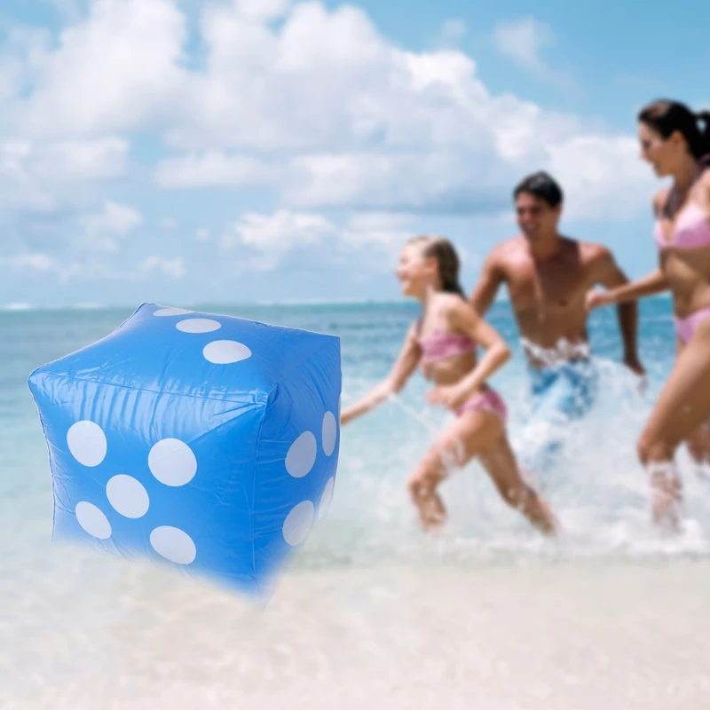 

30cm Giant Inflatable Dice Beach Garden Party Game Outdoor Children Kid Toy