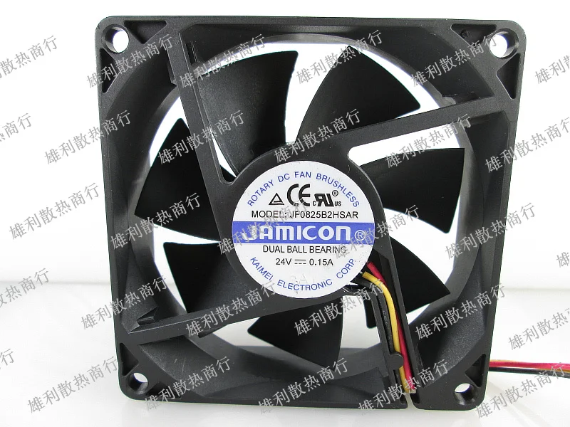 

Новый JF0825B2HSAR 24V 0.15A 8025 8 см 3 провода защиты электродвигателя Вентилятор охлаждения