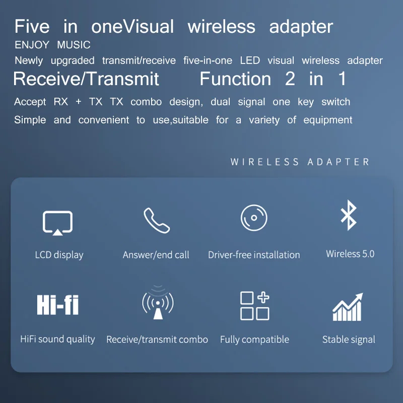 Адаптер Bluetooth беспроводной адаптер USB 3 5 мм 0 приемник ключ аудио Aux для ПК ТВ