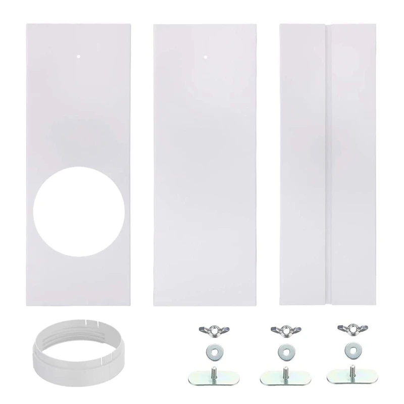 

Window Seal Plates Kit for Air Conditioners, Adjustable Length Window Vent Kit for Sliding Windows