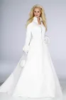 Новое поступление Зимние Свадебные платья 2021 перо две штуки длиной до пола теплое пальто с длинным рукавом уличное свадебное платье