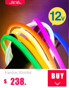 Fanlive 5050 60 светодиодов/m Ac110v/220 v 14,4 Вт/м 840lm/m цветная(Rgb) Светодиодная лента, светильник 25 м/лот+ rgb-контроллер
