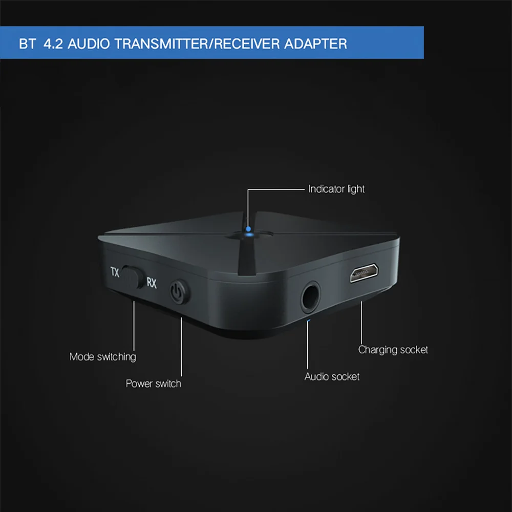 2 в 1 Bluetooth 4 приемник и передатчик беспроводной адаптер аудио с 3 5 мм AUX для